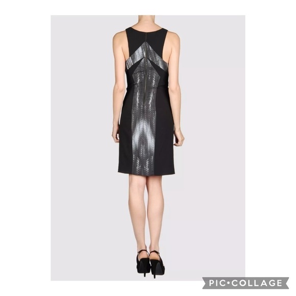Helmut Lang Vertebrae Print silk sheath dress size 2 - Picture 4 of 7